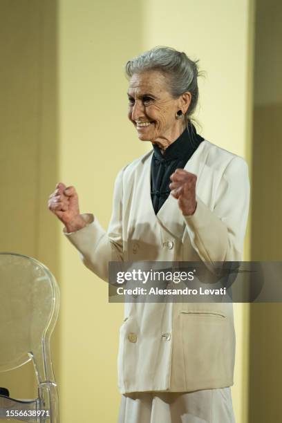 Barbara Alberti attends the Magna Grecia Awards & Fest 2023 on July 19, 2023 in Bari, Italy.