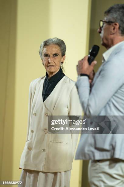 Barbara Alberti attends the Magna Grecia Awards & Fest 2023 on July 19, 2023 in Bari, Italy.