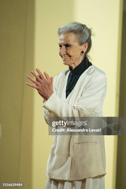 Barbara Alberti attends the Magna Grecia Awards & Fest 2023 on July 19, 2023 in Bari, Italy.