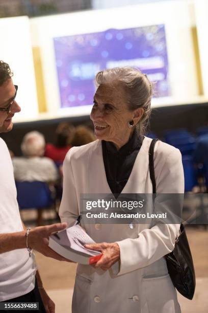 Barbara Alberti attends the Magna Grecia Awards & Fest 2023 on July 19, 2023 in Bari, Italy.