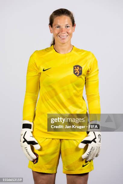 Barbara Lorsheyd of Netherlands poses for a portrait during the official FIFA Women's World Cup Australia & New Zealand 2023 portrait session on July...