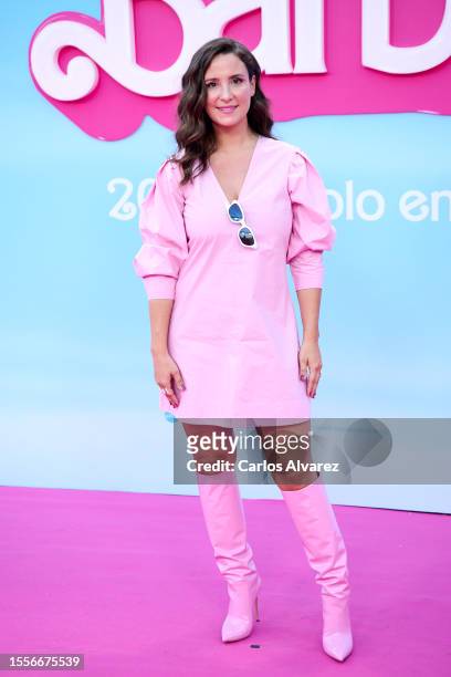 Marta Pombo attends the 'Barbie' premiere at the Gran Teatro Caixabank on July 19, 2023 in Madrid, Spain.