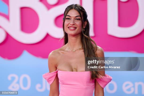 Estela Grande attends the 'Barbie' premiere at the Gran Teatro Caixabank on July 19, 2023 in Madrid, Spain.