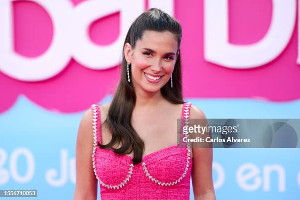 Maria Pombo attends the 'Barbie' premiere at the Gran Teatro Caixabank on July 19, 2023 in Madrid, Spain.