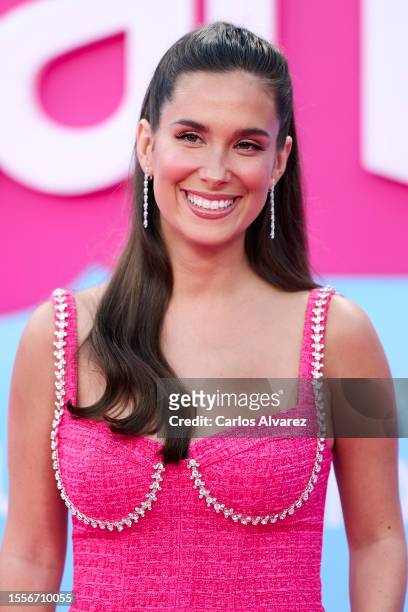 Maria Pombo attends the 'Barbie' premiere at the Gran Teatro Caixabank on July 19, 2023 in Madrid, Spain.