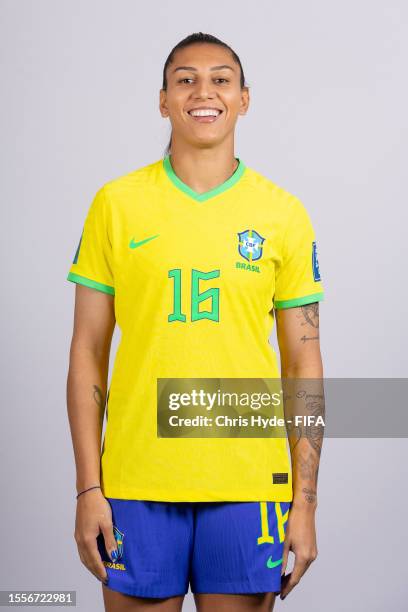 Bia Zaneratto of Brazil poses for a portrait during the official FIFA Women's World Cup Australia & New Zealand 2023 portrait session on July 19,...