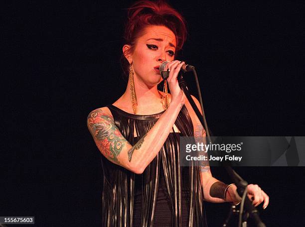 Renee Yohe of Bearcat performs at The Irving Theater on November 4, 2012 in Indianapolis, Indiana.