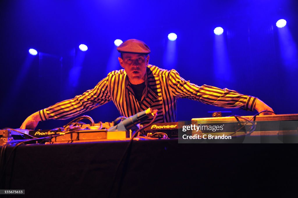 Mark Jones Rapper DJ Mark Jones performs on stage at Shepherds Bush Empire on November ...