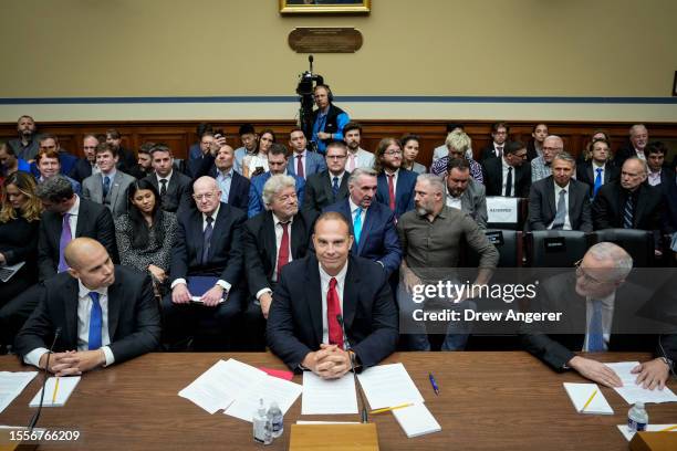Ryan Graves, executive director of Americans for Safe Aerospace, David Grusch, former National Reconnaissance Officer Representative of Unidentified...