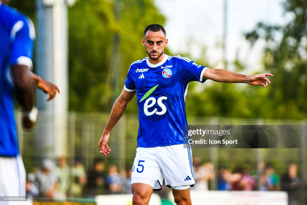 Lucas PERRIN of Strasbourg during the friendly match between RC News  Photo - Getty Images