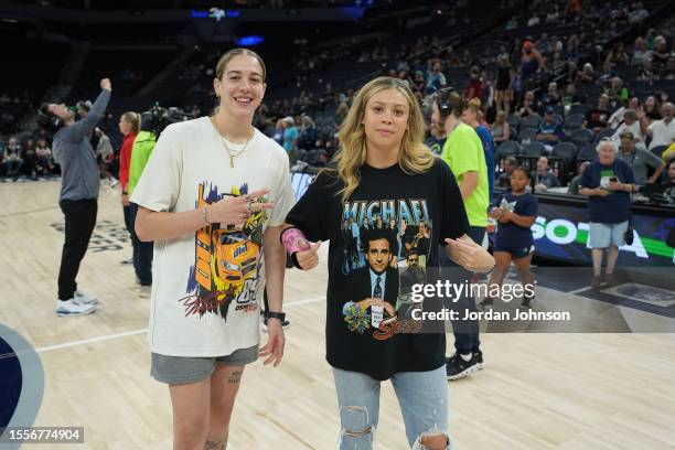 Rachel Banham of the Minnesota Lynx poses for a photo before the game against the Washington Mystics on July 26, 2023 at the Target Center in...