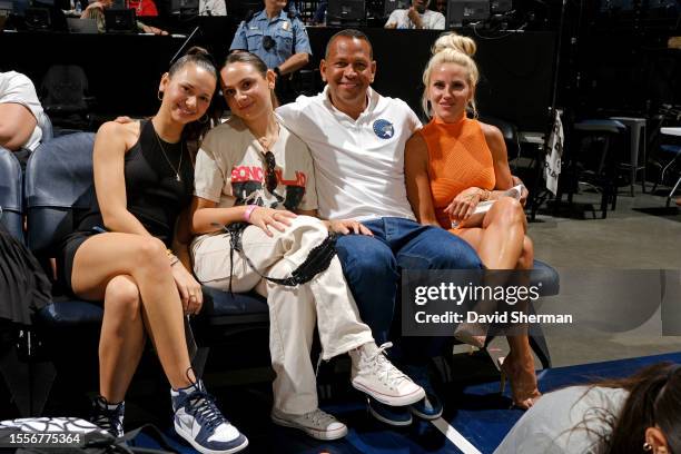 July 26: Alex Rodriguez attends the WNBA game between the Washington Mystics and the Minnesota Lynx on July 26, 2023 at Target Center in Minneapolis,...