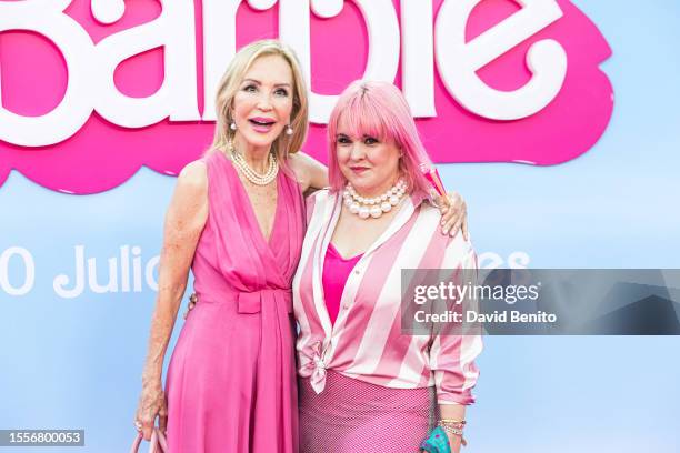 Carmen Lomana attends the 'Barbie' premiere at the Gran Teatro Caixabank on July 19, 2023 in Madrid, Spain.