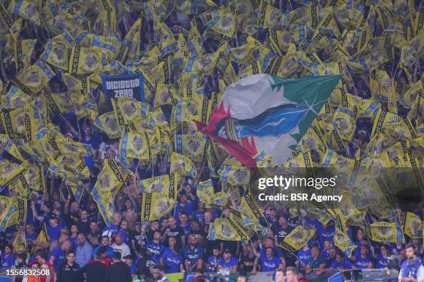 Fans during the UEFA Champions League Final match between Manchester City FC and FC Internazionale Milano at Ataturk Olympic Stadium on June 10, 2023...