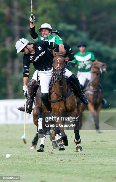 Pieres from Ellerstina in action during a match between Ellerstina and La Natividad as part of the Abierto de Polo de Hurlingham at the Hurlingham...