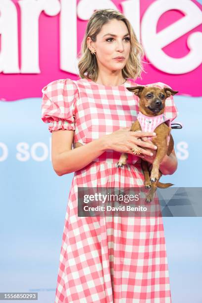 Paloma Bloyd attends the 'Barbie' premiere at the Gran Teatro Caixabank on July 19, 2023 in Madrid, Spain.