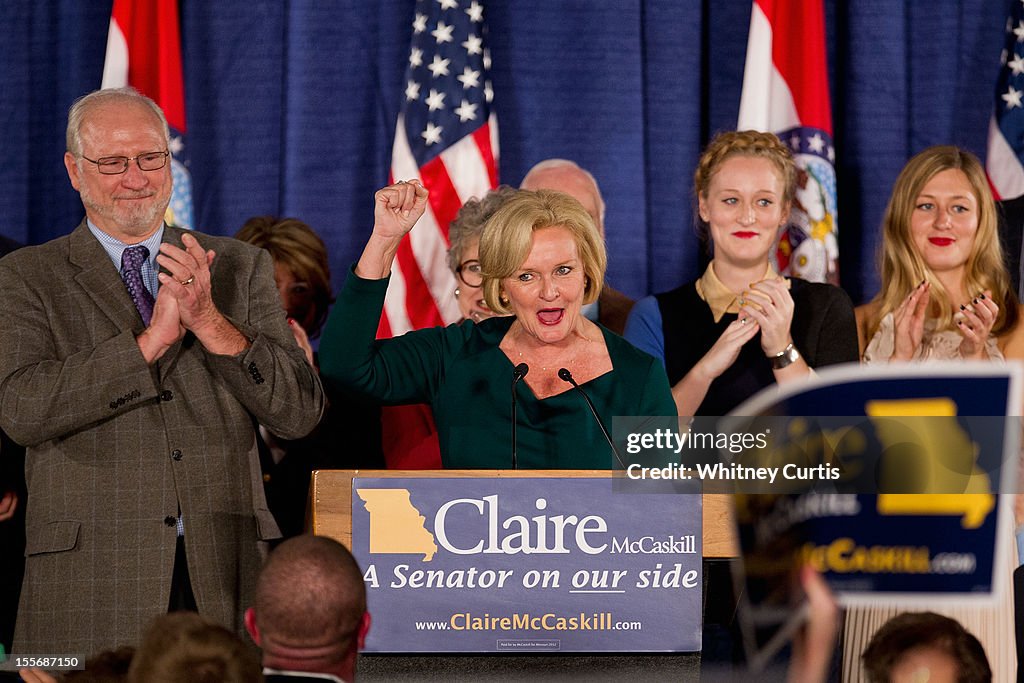 Democratic Senate Candidate Sen. Claire McCaskill Holds Election Night Gathering