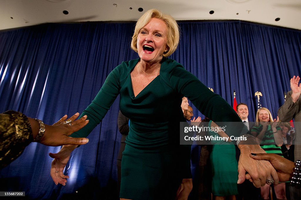 Democratic Senate Candidate Sen. Claire McCaskill Holds Election Night Gathering