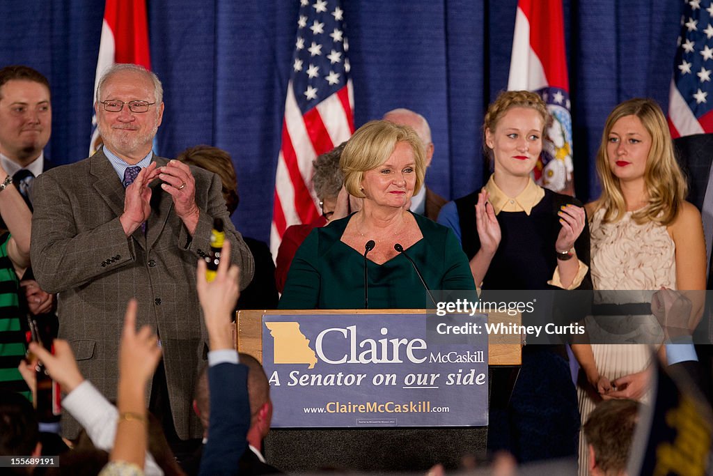 Democratic Senate Candidate Sen. Claire McCaskill Holds Election Night Gathering