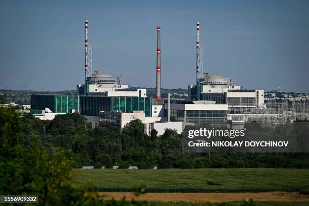 This photograph taken on July 27 shows a general view of Bulgaria's nuclear power plant near the town of Kozloduy.