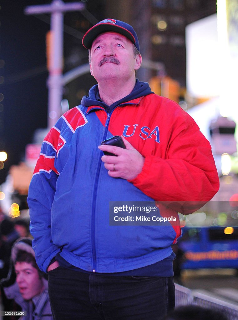 2012 Presidential Election Night - New York City Atmosphere