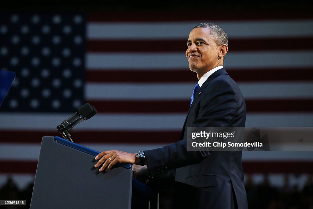 President Obama Holds Election Night Event In Chicago