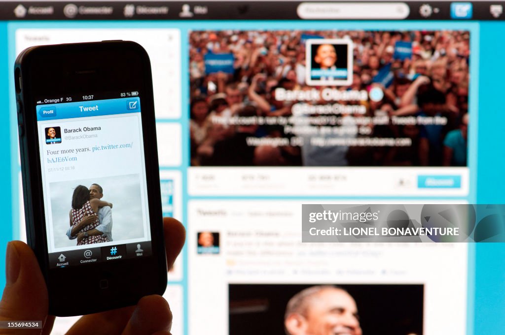 FRANCE-US-VOTE-2012-ELECTION-OBAMA-TWITTER