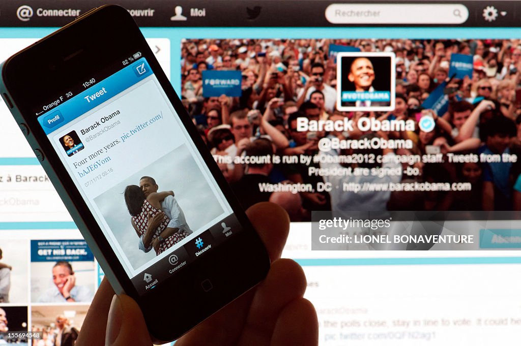 FRANCE-US-VOTE-2012-ELECTION-OBAMA-TWITTER