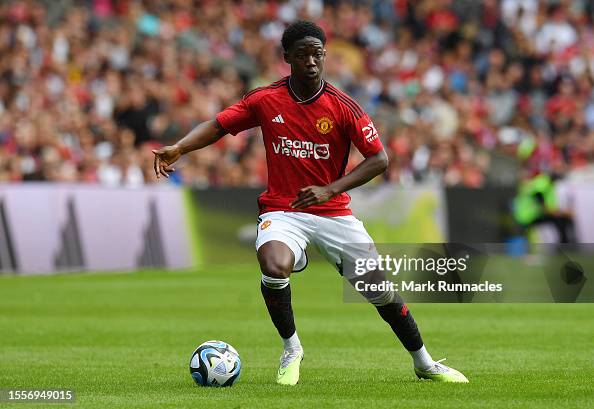 Mainoo Sad Kobbie Mainoo of Manchester United in action during the pre-season ...