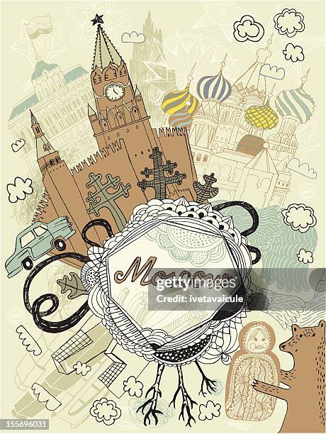 ilustraciones, imágenes clip art, dibujos animados e iconos de stock de moscú - moscow kremlin