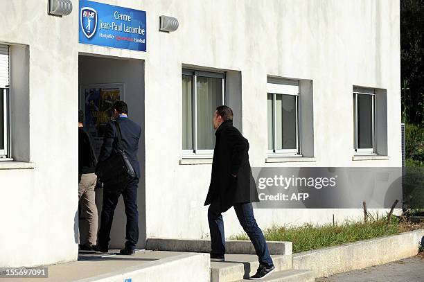 Slovenian handball player Primoz Prost , one of the Montpellier's handball players who is suspected of match-fixing and fraud relating to unusual...