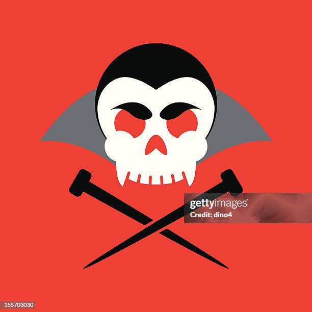 jolly vampire - vampire symbol stock illustrations