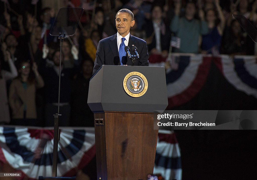 President Obama Holds Election Night Event In Chicago