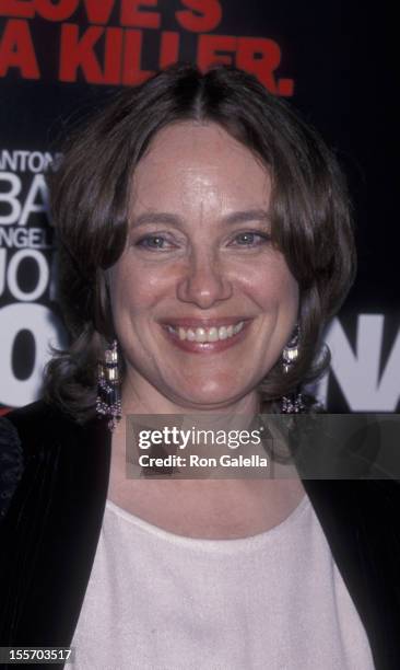 Marcheline Betrand attends the world premiere of "Original Sin" on July 31, 2001 at the Director's Guild Theater in Hollywood, California.