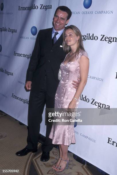 Actor David James Elliott and wife Nanci Chambers attend the American Oceans Campaign's Eighth Annual Partners Award Salute to Bill Clinton on...