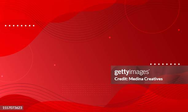 gradient red abstract design background with wave line particle - powerpoint template 幅插畫檔、美工圖案、卡通及圖標