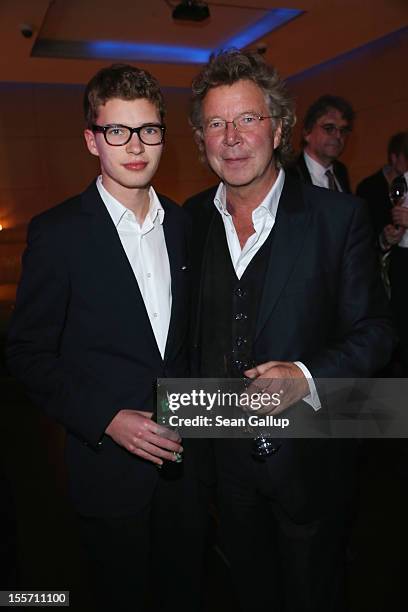 Juergen Flebbe and his son Tom attend the after-party at the Felix club following the Germany premiere of 'Skyfall' on October 30, 2012 in Berlin,...