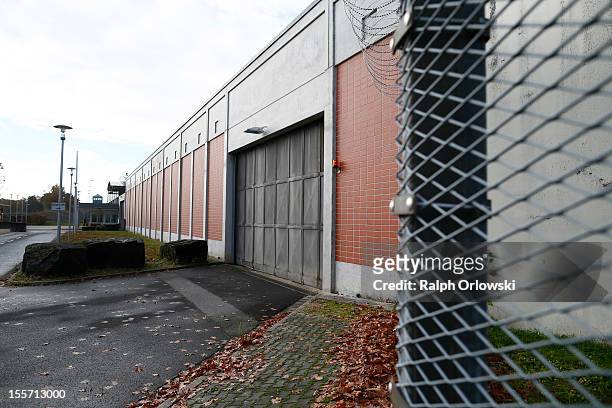 The JVA Weiterstadt prison, where accused Russian spy with alias Andreas Anschlag is being held, is pictured on November 6, 2012 in Weiterstadt near...