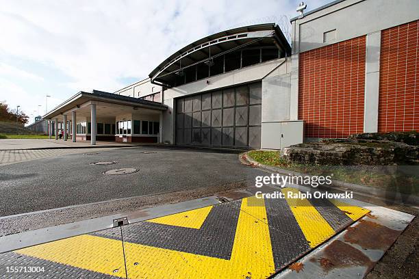 The JVA Weiterstadt prison, where accused Russian spy with alias Andreas Anschlag is being held, is pictured on November 6, 2012 in Weiterstadt near...