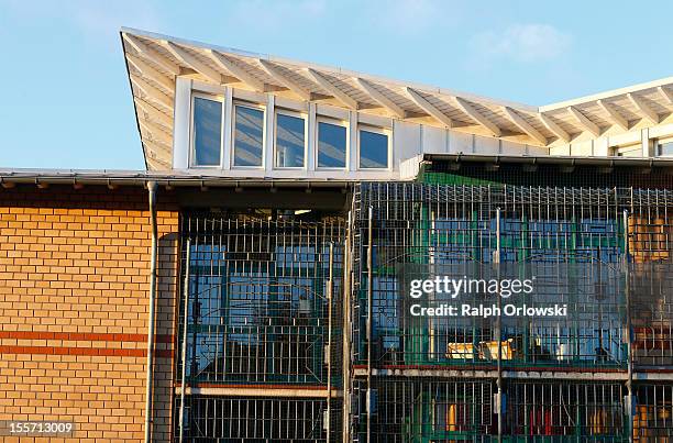 The women's prison JVA Frankfurt Preungesheim, where accused Russian spy with alias Heidrun Anschlag is being held, is pictured on November 6, 2012...