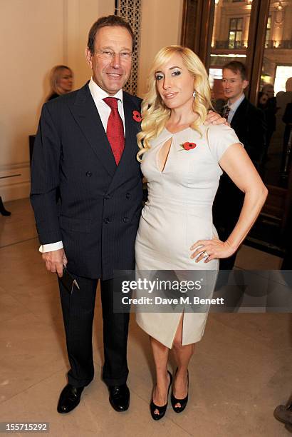 Richard Desmond and Joy Canfield attend the London Evening Standard's 1000 Most Influential Londoners at Burberry Regent Street on November 7, 2012...