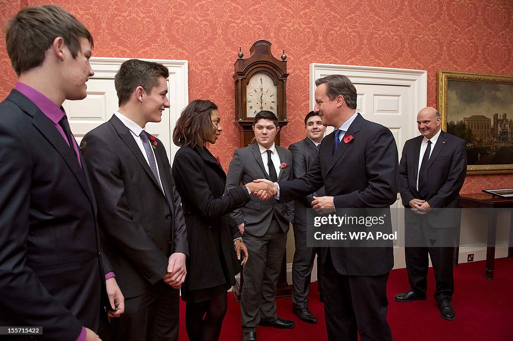 British Prime Minister David Cameron Meets Microsoft CEO Steve Ballmer