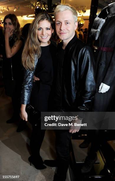 Olivia Lee and Mr Hudson attend the London Evening Standard's 1000 Most Influential Londoners at Burberry Regent Street on November 7, 2012 in...