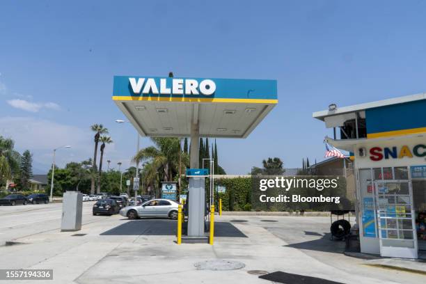 Valero gas station in Pasadena, California, US, on Friday, June 16, 2023. Valero Energy Corp. Released earnings figures on July 27. Photographer:...