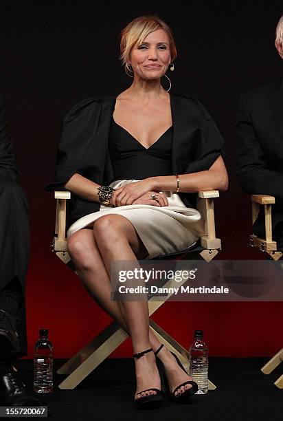 Actress Cameron Diaz attends the Meet The Filmmakers event for Gambit at Apple Store, Regent Street on November 7, 2012 in London, England.