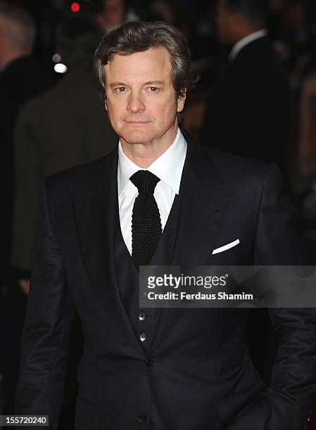 Colin Firth attends the UK Premiere of Gambit at Empire Leicester Square on November 7, 2012 in London, England.