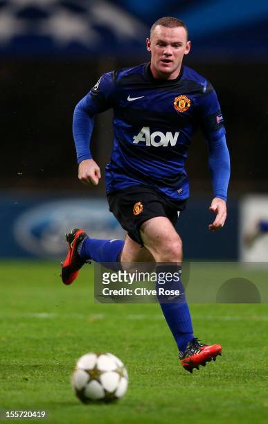 Wayne Rooney of Manchester United during the UEFA Champions League Group H match between SC Braga and Manchester United at the Estadio AXA on...