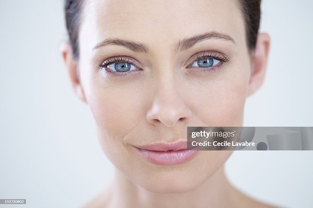 Beauty portrait of a woman smiling