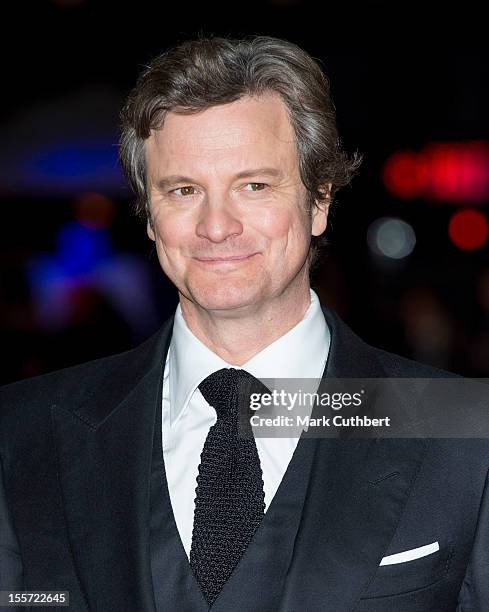 Colin Firth attends the World Premiere of "Gambit" at Empire Leicester Square on November 7, 2012 in London, England.