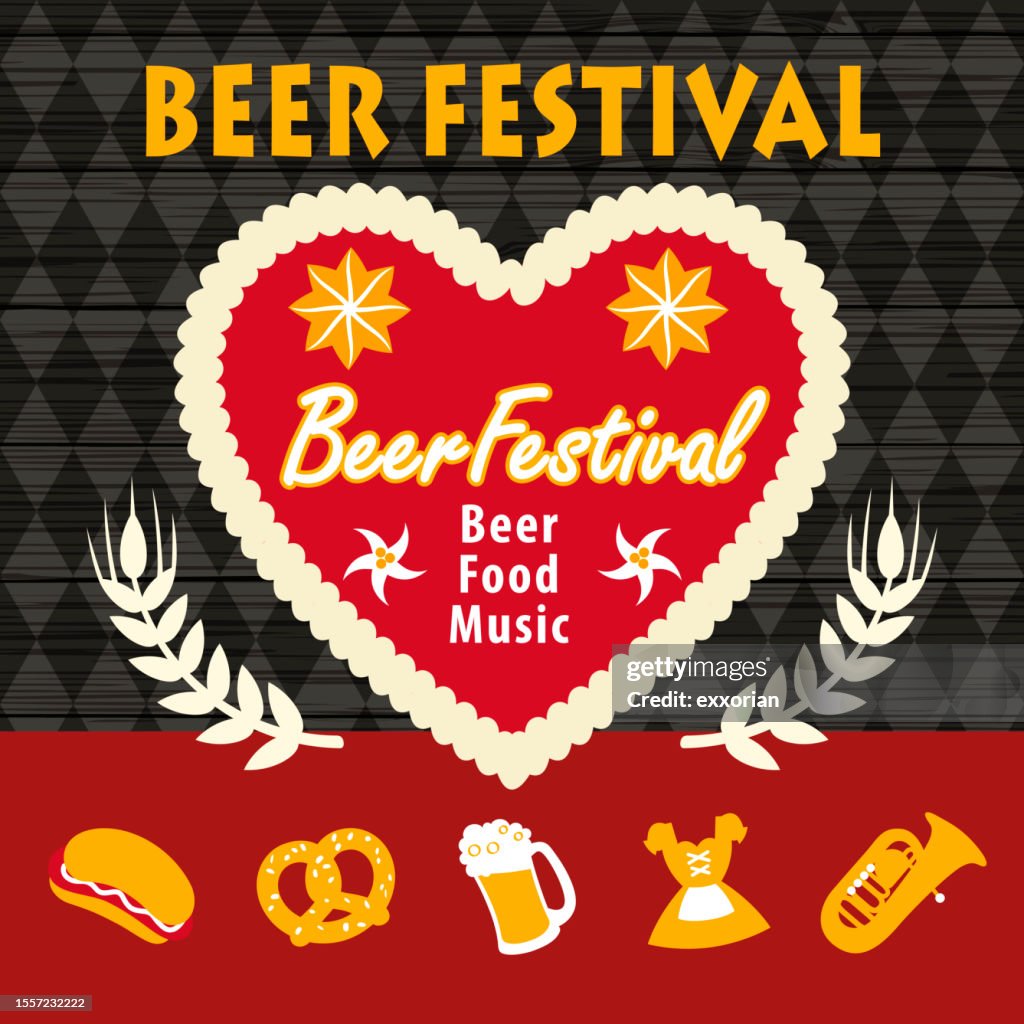 Éléments clipart du Festival de la bière